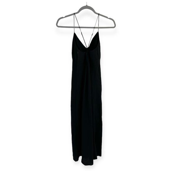 Madewell The Layton Midi Slip Dress in true black Size 0 - Picture 9 of 10